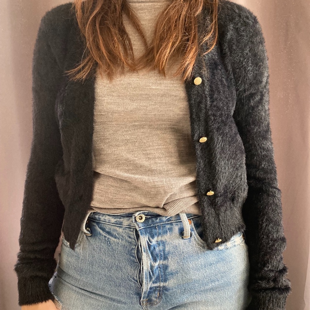 NWT TWIK by Simons Fuzzy Cardigan